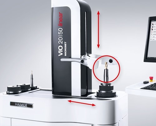 เครื่องเซ็ตอุปกรณ์สำหรับเครื่องจักร CNC โดย HAIMER Tool Presetter Microset Vio Linear 20/50