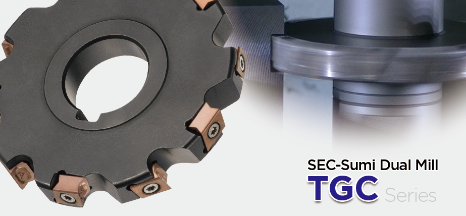 Sumipol: Sumitomo, TGC series - หัวกัดข้างที่มาพร้อมคมตัดคมเป็นพิเศษ ให้แรงตัดต่ำและการสั่นสะเทือนต่ำ